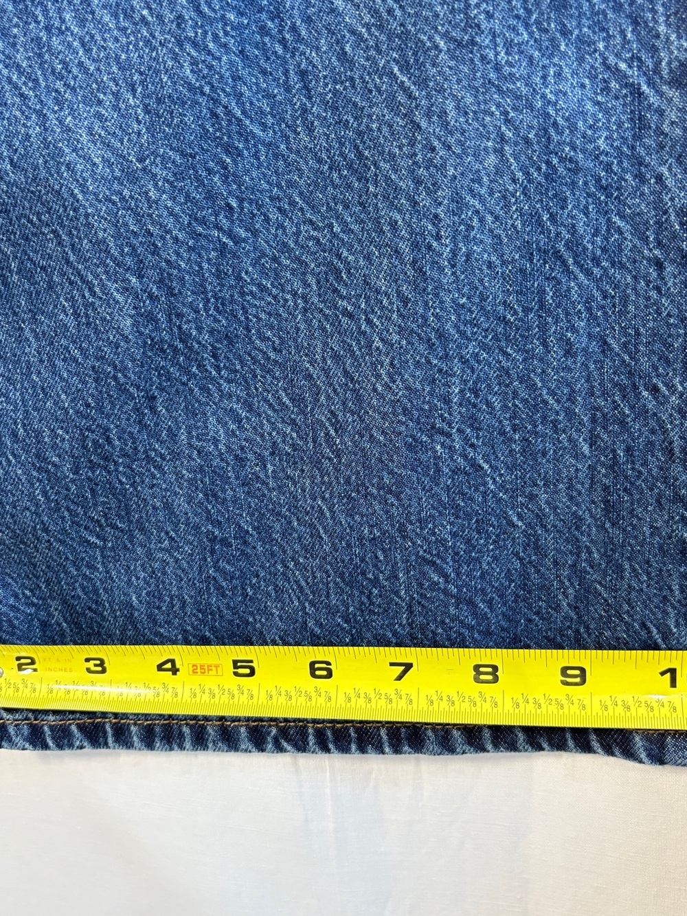 Abercrombie & Fitch Wide-Leg High Rise Jeans in Dark Blue - Picture 15 of 16